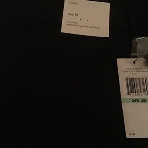 NEW Calvin Klein Navy pants  34w 30L slim fit
